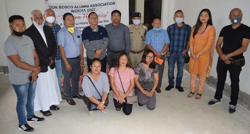 Members of the Don Bosco Alumni Association Wokha unit on June 17. (DIPR Photo) 